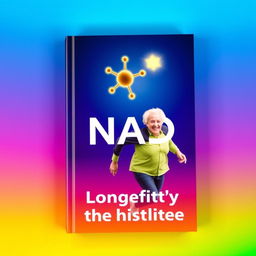 A vibrant book cover featuring a stunning gradient background transitioning from dark blue at the top to a vivid green at the bottom