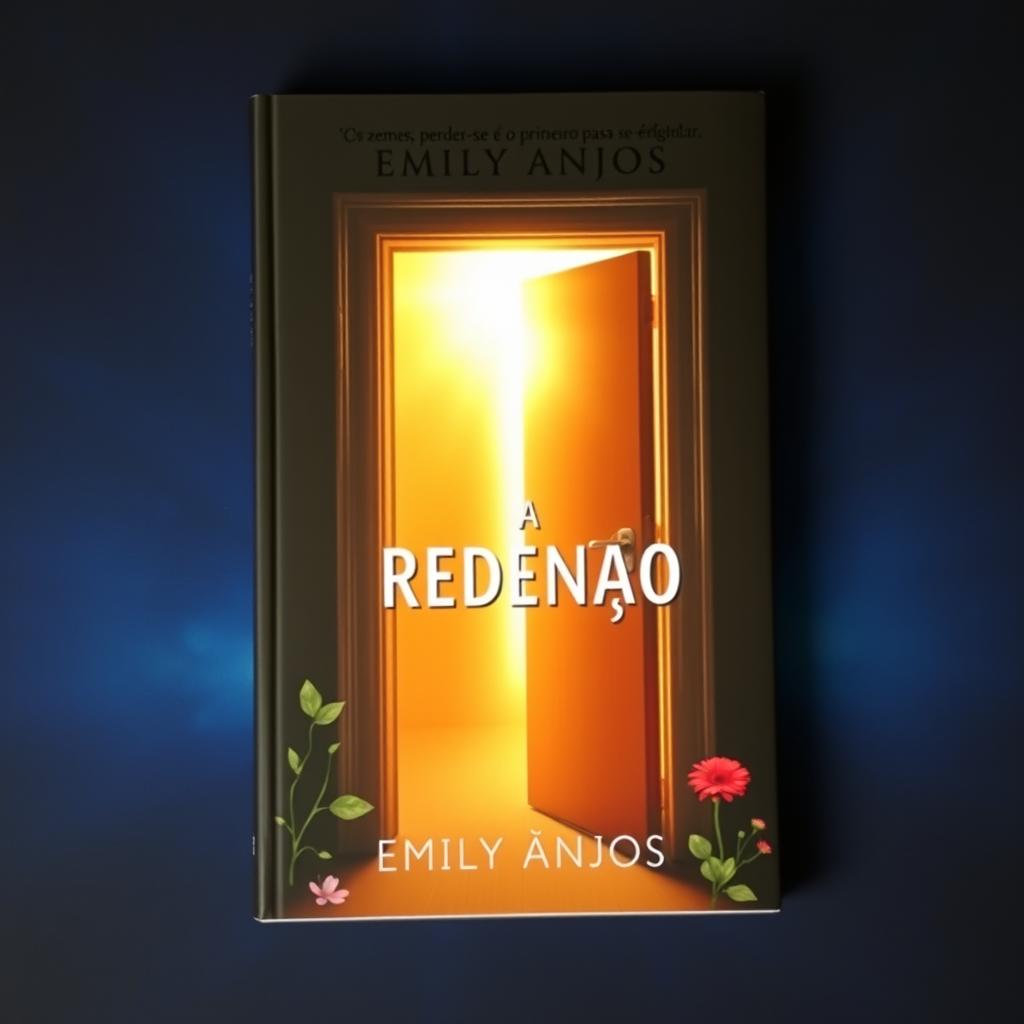 A book cover featuring an open door, slightly ajar, with vibrant light shining through it, suggesting the passage from darkness to light