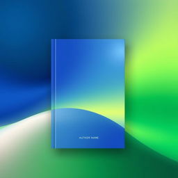 A visually striking book cover featuring a smooth gradient background transitioning from dark blue at the top to vibrant green at the bottom, creating a sense of depth and harmony