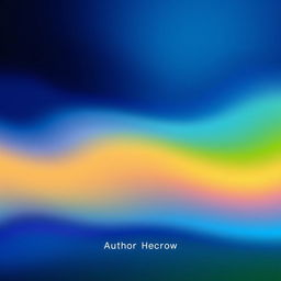 A visually striking book cover featuring a smooth gradient background transitioning from dark blue at the top to vibrant green at the bottom, creating a sense of depth and harmony