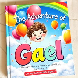 The cover of the book "The Adventures of Gael" is a vibrant explosion of colors reflecting the unique essence of his personality and the universe of autism