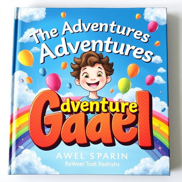 The cover of the book "The Adventures of Gael" is a vibrant explosion of colors reflecting the unique essence of his personality and the universe of autism