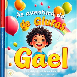 A vibrant and colorful book cover titled 'As Aventuras de Gael'