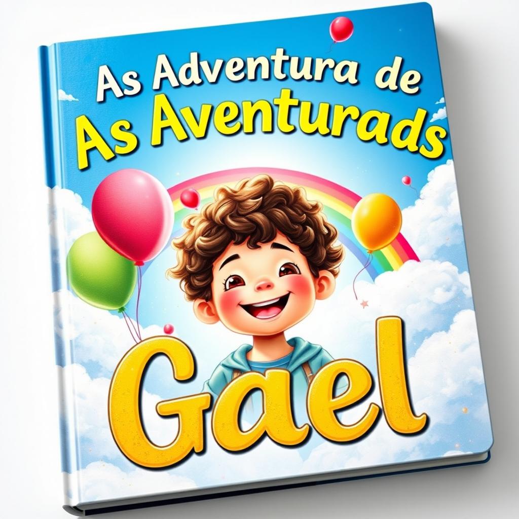 A vibrant and colorful book cover titled 'As Aventuras de Gael'