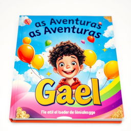 A vibrant and colorful book cover titled 'As Aventuras de Gael'