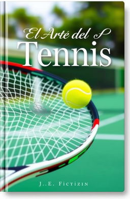 A beautifully designed book cover for a tennis book titled 'El Arte del Tennis'