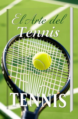 A beautifully designed book cover for a tennis book titled 'El Arte del Tennis'