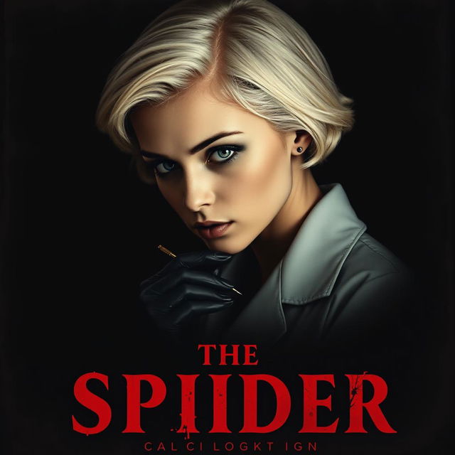 A dark and dim movie poster titled 'The Spider'