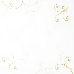 An exquisite background featuring a pristine white base adorned with luxurious gold accents