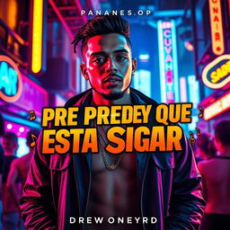 A captivating music video thumbnail for Drewmoneyrd's song 'PRE PREDER QUE ESTA NOCHE SER VAS SIGAR'