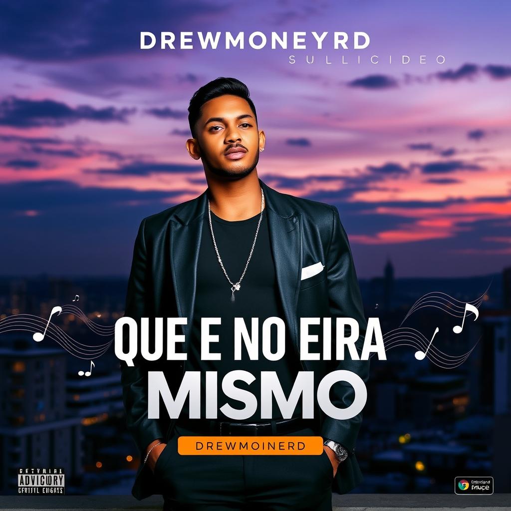 An eye-catching music video thumbnail for Drewmoneyrd's song 'QUE NO ERA LOS MISMO'