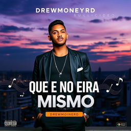 An eye-catching music video thumbnail for Drewmoneyrd's song 'QUE NO ERA LOS MISMO'