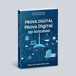 A book cover for "Prova Digital e o Processo Judicial no Século XXI: Avanços e Desafios" by Edson Alves Pessoa Júnior