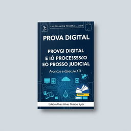 A book cover for "Prova Digital e o Processo Judicial no Século XXI: Avanços e Desafios" by Edson Alves Pessoa Júnior