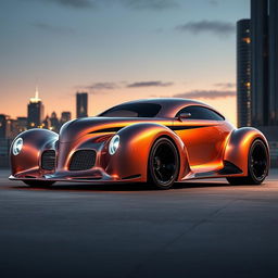 An extraordinary supercar design merging the iconic 1939 Chevrolet Coupe with the cutting-edge 2025 Mercedes-Benz Vision Duet Concept