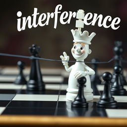 A captivating chessboard scene featuring a humanized white rook piece, characterized by cheerful features and dynamic poses, exuding personality