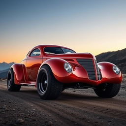 A mesmerizing supercar design that fuses the classic 1939 Chevrolet Coupe with a modern Jeep Sports Car Concept