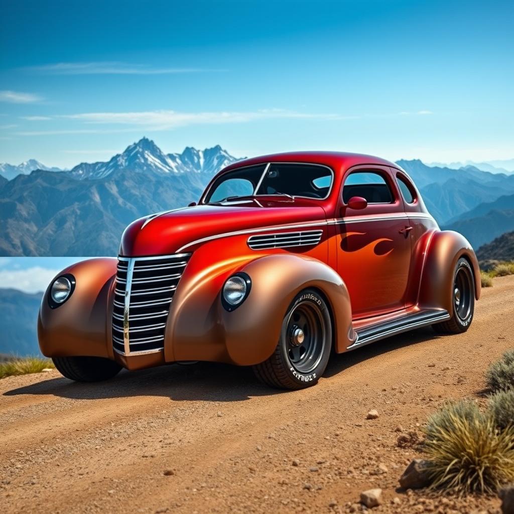 A breathtaking supercar design that fuses the iconic 1939 Chevrolet Coupe with a modern Jeep Sports Car Concept