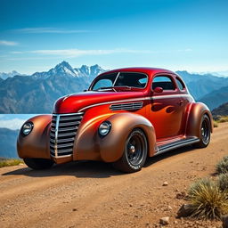 A breathtaking supercar design that fuses the iconic 1939 Chevrolet Coupe with a modern Jeep Sports Car Concept