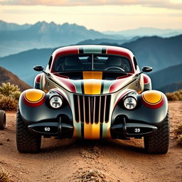 A breathtaking supercar design that fuses the iconic 1939 Chevrolet Coupe with a modern Jeep Sports Car Concept