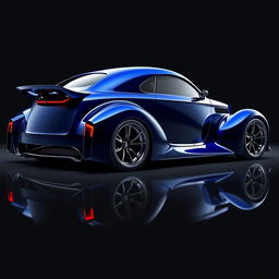 A striking supercar design that blends a 1939 Chevrolet Coupe widebody with elements of a futuristic BMW