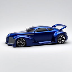 A striking supercar design that blends a 1939 Chevrolet Coupe widebody with elements of a futuristic BMW