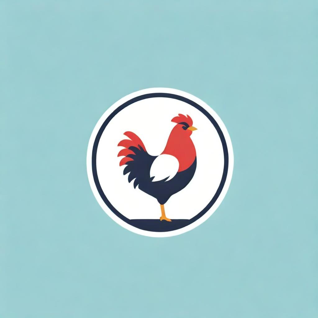 A creative and stylish logo that features a stylized, sleek chicken with the text 'Chicken' incorporated in a modern, pleasing way.