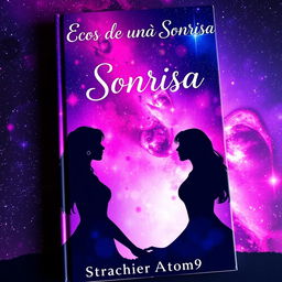 A captivating book cover titled 'Ecos de una Sonrisa', authored by StarchierAtom9