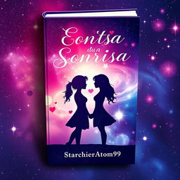 A captivating book cover titled 'Ecos de una Sonrisa', authored by StarchierAtom9