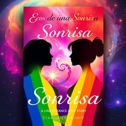 A stunning book cover titled 'Ecos de una Sonrisa', authored by StarchierAtom9