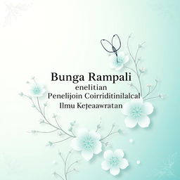 A beautifully designed book cover for a title "Bunga Rampai Penelitian Correlational Ilmu Keperawatan"