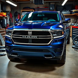 A modified 2023 Dodge Durango featuring a front end swap from a 2015 Ram 1500, showcasing the distinct grille and headlights of the Ram integrated into the sleek body of the Durango