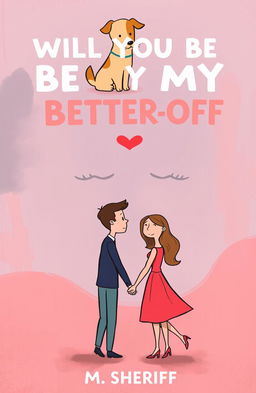 An abstract cartoon book cover featuring two lovely couples holding hands at the bottom of the page, symbolizing unity and togetherness