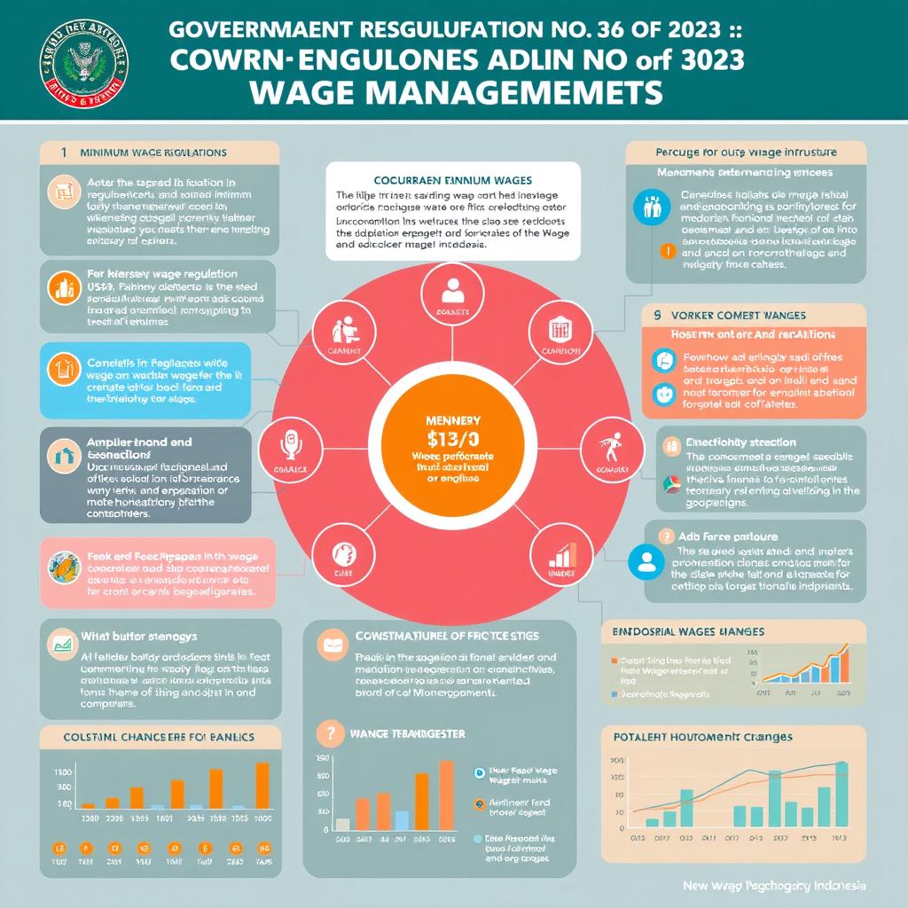 A detailed and informative infographic representing the Government Regulation No