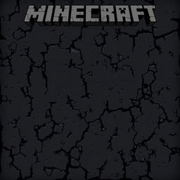 A 22x16 pixel art cover for Minecraft, featuring a fully worn out black texture