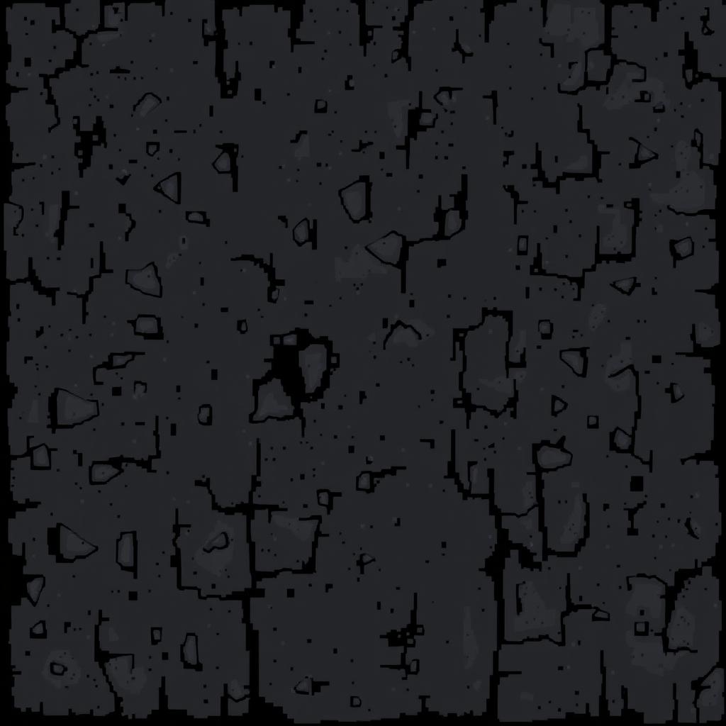 A 22x16 pixel art cover for Minecraft, featuring a fully worn out black texture