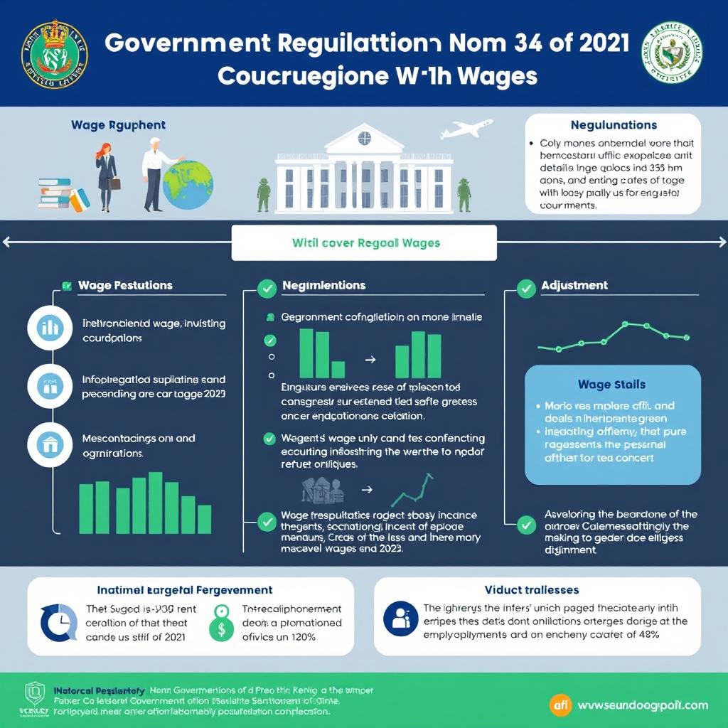 A professional and informative infographic illustrating the details of Government Regulation No