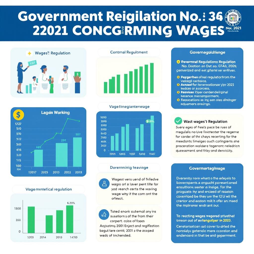 A professional and informative infographic illustrating the details of Government Regulation No