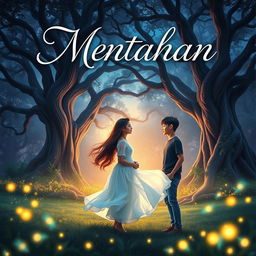 A captivating book cover for a Wattpad story titled 'Mentahan'