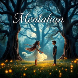 A captivating book cover for a Wattpad story titled 'Mentahan'