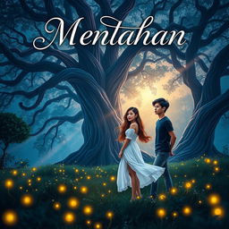 A captivating book cover for a Wattpad story titled 'Mentahan'