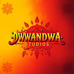 A vibrant poster for DWANDWA STUDIOS that embodies the cultural essence of Karnataka, India