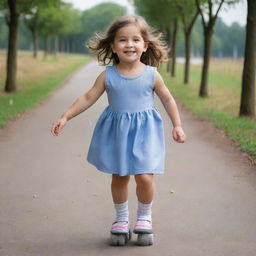 Revise the previous image to depict the little girl as a one-legged individual. Ensure her resilience and strength are even more pronounced, overcoming her physical disability combined with her challenging life.