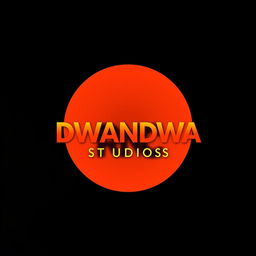 An impactful poster for DWANDWA STUDIOS featuring a bold black background that adds a sense of sophistication and mystery