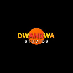 An impactful poster for DWANDWA STUDIOS featuring a bold black background that adds a sense of sophistication and mystery