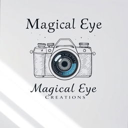 An enchanting poster for 'Magical Eye Creations' featuring a bright white background that enhances the feeling of openness and creativity