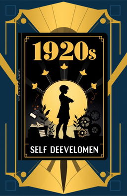 An eye-catching e-book cover designed to evoke the themes of the 1920s and self-development