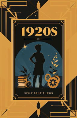 An eye-catching e-book cover designed to evoke the themes of the 1920s and self-development