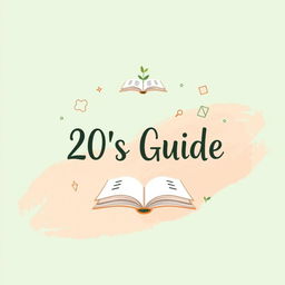 A simple yet inspiring e-book cover titled '20s Guide', focused on themes of self-development and self-awareness