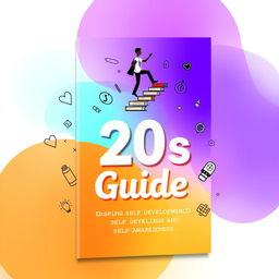 A creatively designed and inspiring e-book cover titled '20s Guide', emphasizing self-development and self-awareness